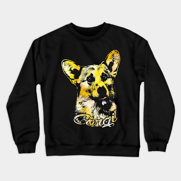 Welsh Corgi Crewneck Sweatshirt by Nartissima